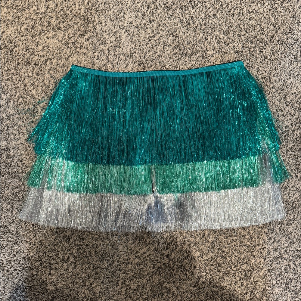Nasty Gal Tinsel Fringe Shorts